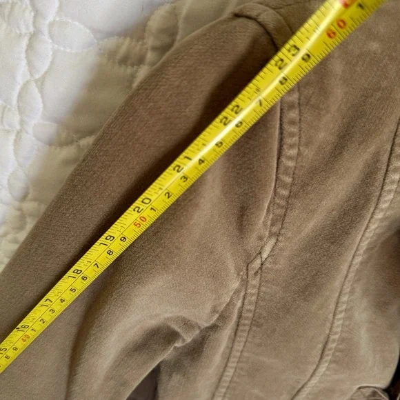 MNG Mango brown velvet-like jacket size Small - Picture 13 of 13